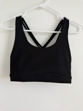 Black Strappy Sports Bralette - Women Intimates